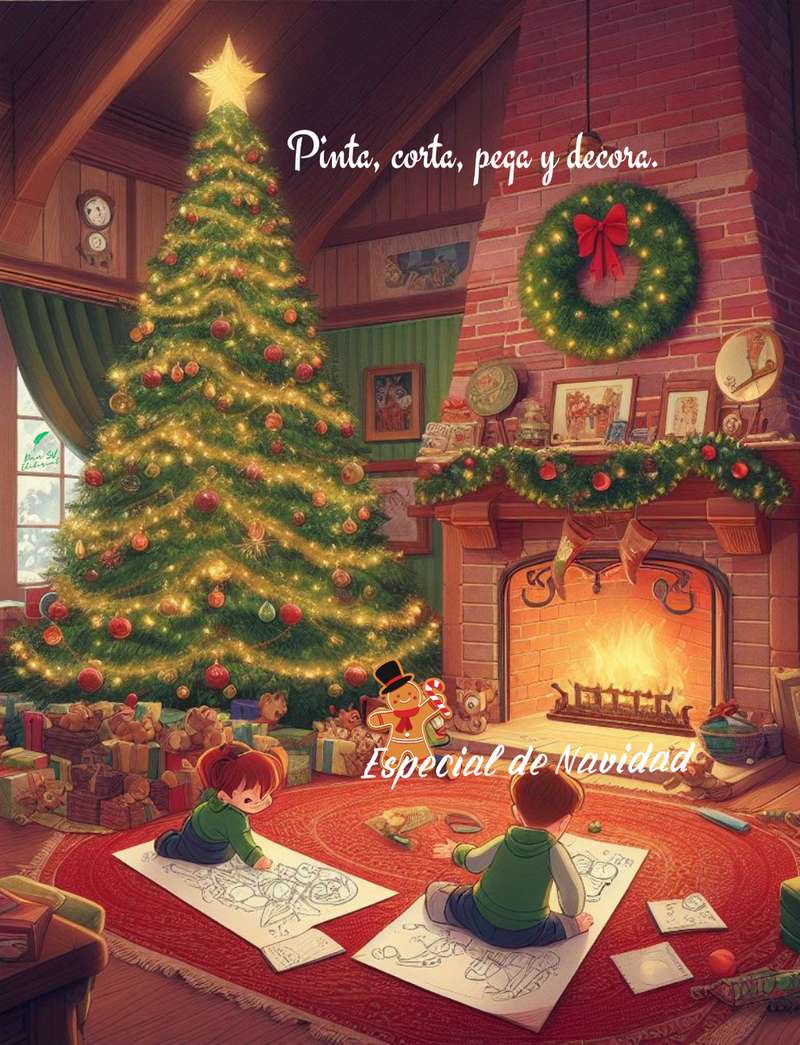 Navidades Mágicas, cuento infantil para colorear